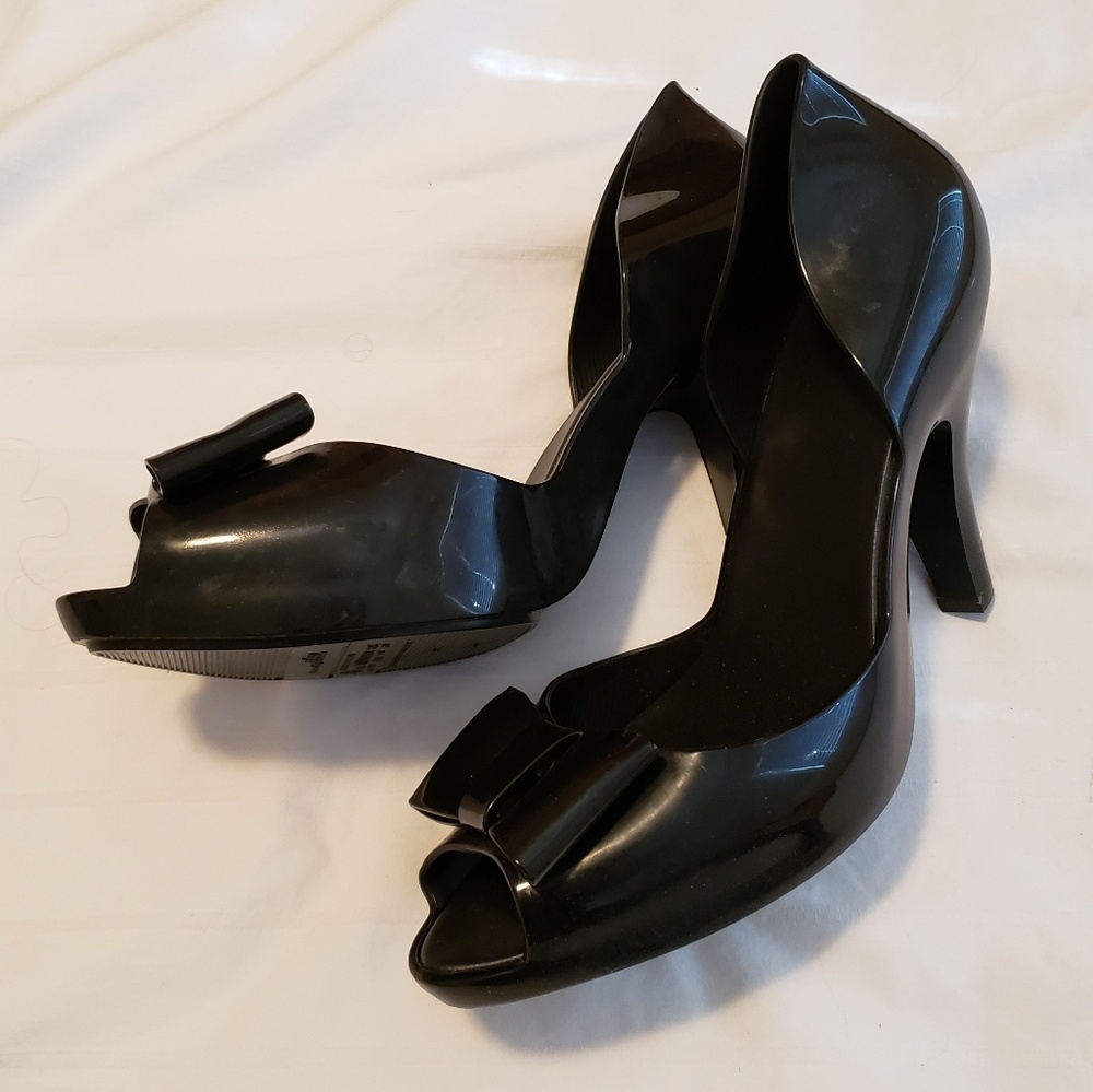 Black Melissa Bow Heels